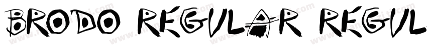 Brodo Regular Regula字体转换